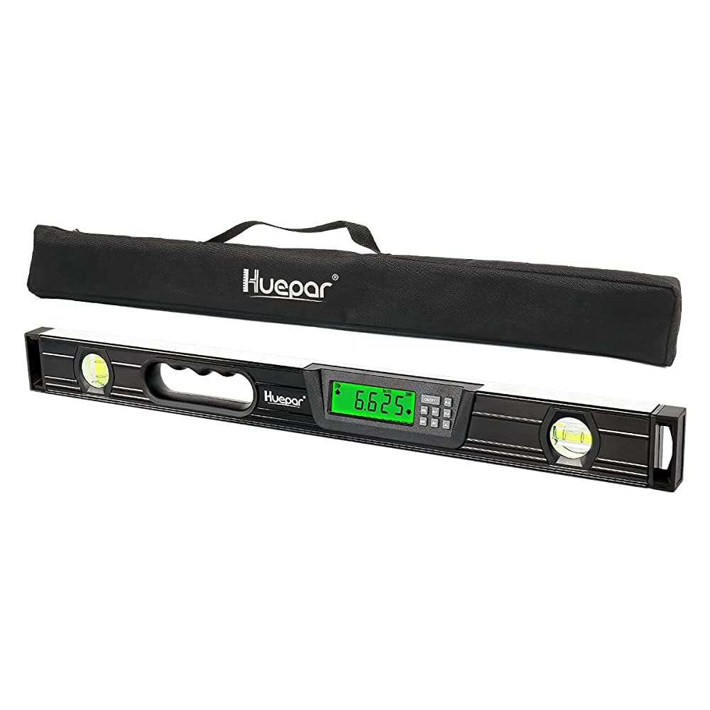 Huepar Digital Spirit Level and Protractor 24 Inch with 2 High